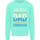 Father's Day Fishing Dad & Son Fisherman Mens Sweatshirt Jumper Peppermint