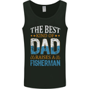 Father's Day Fishing Dad & Son Fisherman Mens Vest Tank Top Black