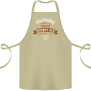 Father's Day Grumpy Old Dad's Club Funny Cotton Apron 100% Organic Khaki