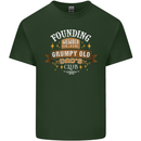 Father's Day Grumpy Old Dad's Club Funny Mens Cotton T-Shirt Tee Top Forest Green