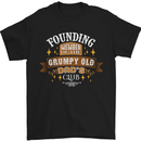 Father's Day Grumpy Old Dad's Club Funny Mens T-Shirt Cotton Gildan Black