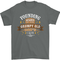 Father's Day Grumpy Old Dad's Club Funny Mens T-Shirt Cotton Gildan Charcoal