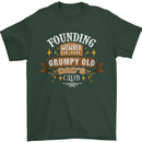 Father's Day Grumpy Old Dad's Club Funny Mens T-Shirt Cotton Gildan Forest Green