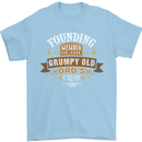 Father's Day Grumpy Old Dad's Club Funny Mens T-Shirt Cotton Gildan Light Blue