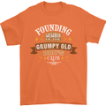 Father's Day Grumpy Old Dad's Club Funny Mens T-Shirt Cotton Gildan Orange