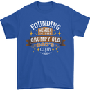 Father's Day Grumpy Old Dad's Club Funny Mens T-Shirt Cotton Gildan Royal Blue