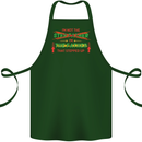 Father's Day I'm the Step That Stepped Up Cotton Apron 100% Organic Forest Green