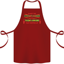 Father's Day I'm the Step That Stepped Up Cotton Apron 100% Organic Maroon