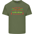 Father's Day I'm the Step That Stepped Up Mens Cotton T-Shirt Tee Top Military Green