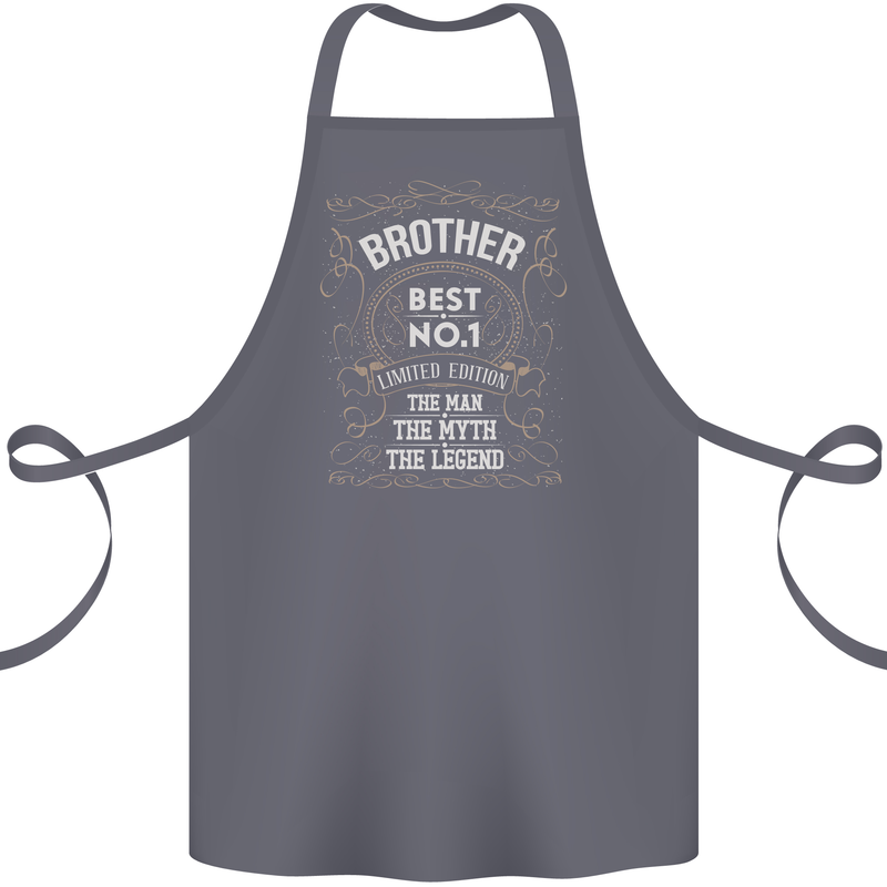 Father's Day No 1 Brother Man Myth Legend Cotton Apron 100% Organic Steel