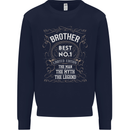 Father's Day No 1 Brother Man Myth Legend Kids Sweatshirt Jumper Navy Blue