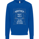 Father's Day No 1 Brother Man Myth Legend Kids Sweatshirt Jumper Royal Blue