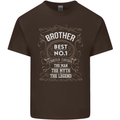 Father's Day No 1 Brother Man Myth Legend Kids T-Shirt Childrens Chocolate