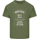 Father's Day No 1 Brother Man Myth Legend Mens Cotton T-Shirt Tee Top Military Green