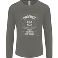 Father's Day No 1 Brother Man Myth Legend Mens Long Sleeve T-Shirt Charcoal