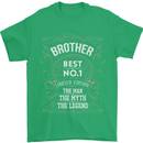 Father's Day No 1 Brother Man Myth Legend Mens T-Shirt Cotton Gildan Irish Green