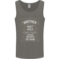 Father's Day No 1 Brother Man Myth Legend Mens Vest Tank Top Charcoal