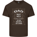 Father's Day No 1 Dad Man Myth Legend Funny Mens Cotton T-Shirt Tee Top Dark Chocolate