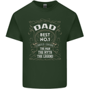 Father's Day No 1 Dad Man Myth Legend Funny Mens Cotton T-Shirt Tee Top Forest Green