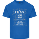 Father's Day No 1 Dad Man Myth Legend Funny Mens Cotton T-Shirt Tee Top Royal Blue