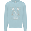 Father's Day No 1 Dad Man Myth Legend Funny Mens Sweatshirt Jumper Light Blue