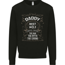 Father's Day No 1 Daddy Man Myth Legend Mens Sweatshirt Jumper Black
