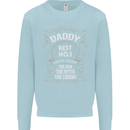 Father's Day No 1 Daddy Man Myth Legend Mens Sweatshirt Jumper Light Blue
