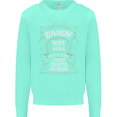 Father's Day No 1 Daddy Man Myth Legend Mens Sweatshirt Jumper Peppermint