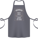 Father's Day No 1 Grandad Man Myth Legend Cotton Apron 100% Organic Steel