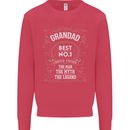 Father's Day No 1 Grandad Man Myth Legend Mens Sweatshirt Jumper Heliconia