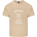 Father's Day No 1 Nephew Man Myth Legend Mens Cotton T-Shirt Tee Top Sand