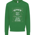 Father's Day No 1 Nephew Man Myth Legend Mens Sweatshirt Jumper Irish Green