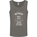 Father's Day No 1 Nephew Man Myth Legend Mens Vest Tank Top Charcoal
