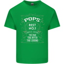 Father's Day No 1 Pops Man Myth Legend Mens Cotton T-Shirt Tee Top Irish Green