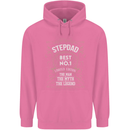 Father's Day No 1 Stepdad Step Dad Funny Mens 80% Cotton Hoodie Azelea