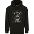 Father's Day No 1 Stepdad Step Dad Funny Mens 80% Cotton Hoodie Black