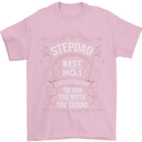 Father's Day No 1 Stepdad Step Dad Funny Mens T-Shirt Cotton Gildan Light Pink