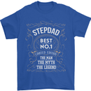 Father's Day No 1 Stepdad Step Dad Funny Mens T-Shirt Cotton Gildan Royal Blue