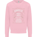 Father's Day No 1 Uncle Man Myth Legend Mens Sweatshirt Jumper Light Pink
