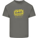Father's Day The Best Dad in the Galaxy Mens Cotton T-Shirt Tee Top Charcoal