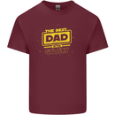 Father's Day The Best Dad in the Galaxy Mens Cotton T-Shirt Tee Top Maroon