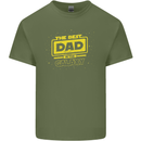 Father's Day The Best Dad in the Galaxy Mens Cotton T-Shirt Tee Top Military Green