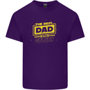 Father's Day The Best Dad in the Galaxy Mens Cotton T-Shirt Tee Top Purple
