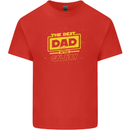 Father's Day The Best Dad in the Galaxy Mens Cotton T-Shirt Tee Top Red