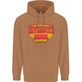 Father's Day The Original Miracle Man Mens 80% Cotton Hoodie Caramel Latte