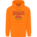 Father's Day The Original Miracle Man Mens 80% Cotton Hoodie Orange