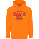Father's Day The Original Miracle Man Mens 80% Cotton Hoodie Orange