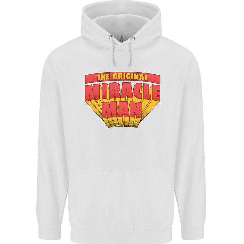 Father's Day The Original Miracle Man Mens 80% Cotton Hoodie White