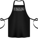 Father's Day the Element of Wisdom Dad Cotton Apron 100% Organic Black