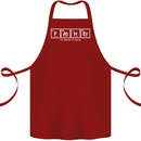 Father's Day the Element of Wisdom Dad Cotton Apron 100% Organic Maroon